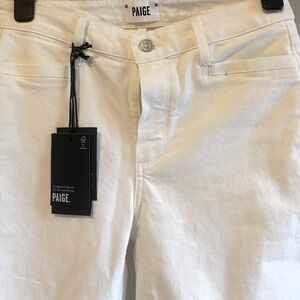 Paige Hoxton Ankle Jeans in off white